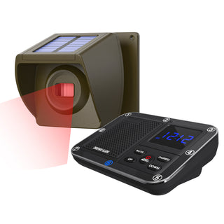Solar Outdoor Powered Driveway Alarms Anti-Theft Wireless For Fish Pond Orchard