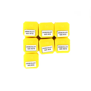 7PC ER20 Spring Collet 1/8"-1/2" For CNC Milling Lathe Tool Engraving Machine