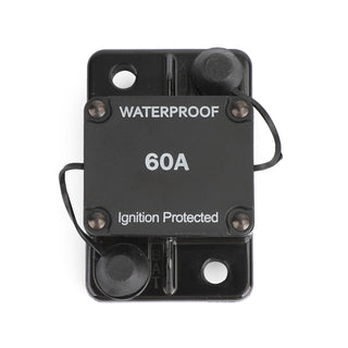 60A Amp Circuit Breaker Fuse 12-48V DC Car Boat Waterproof Auto Switch Fuse