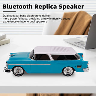 WS-1955 Bluetooth Replica Speaker Retro Speaker Car Design HD Sound TWS FM Radio