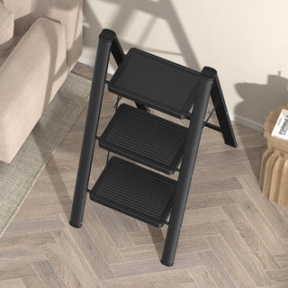 3 Step Ladder Folding Lightweight Step Stool for Home with Non-Slip Feet