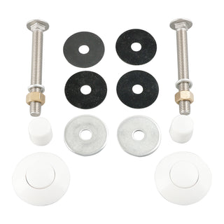 White Diving Board Mount kit 67-209-909-SS 5-1/2“Bolts 1-1/4&2”f/w