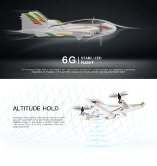 WLtoys XK X450 RC Airplane Brushless 2.4G 6CH 3D/6G LED Fixed Wing RTF Toy