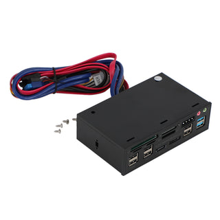 5.25" USB 3.0 SATA eSATA Media Dashboard Card Mult-Reader 20 pin Front Panel