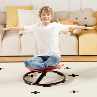 Sit + Spin 360¡ãSensory Spinning Seat Swivel Toy Kids Fish Wobble Chair Stool