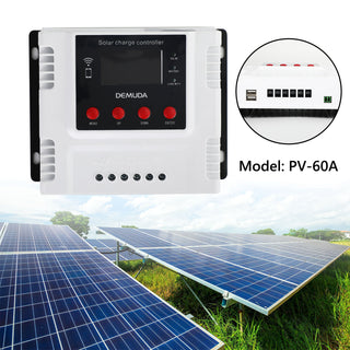 PWM 10A-60A Solar Charge Controller Regulator For Lifepo4 Lead Acid Gel Battery