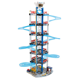 Intelligent Electric City Seven Floor Track Parking Lot Toy With 4 Cars For Kid