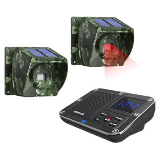 Solar Outdoor Powered Driveway Alarms Anti-Theft Wireless For Fish Pond Orchard