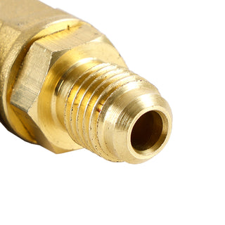 3Pcs HVAC A/C Straight Shut-Off Ball Valve Adapter For Air Conditioner 1/4"