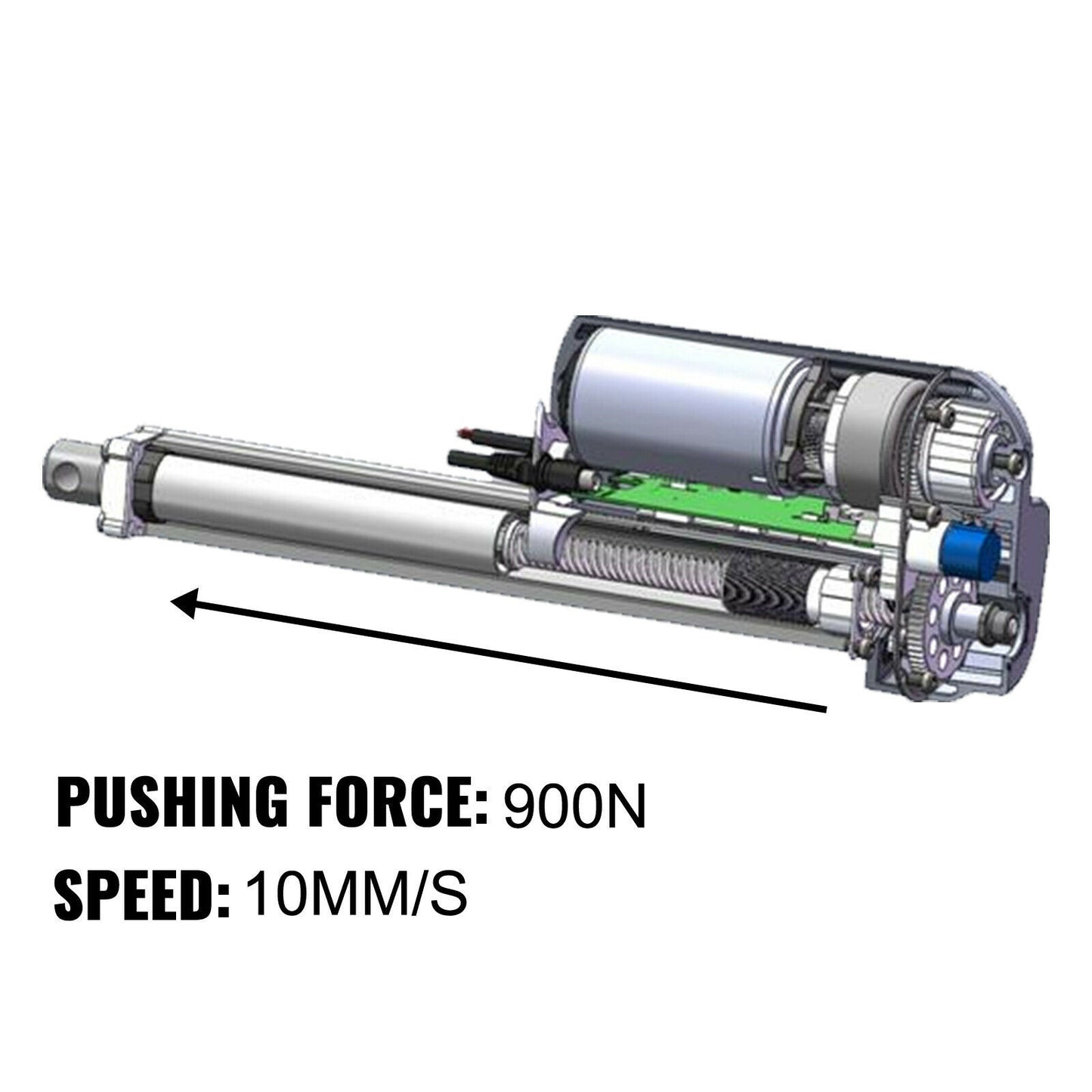 6" Stroke Linear Actuator DC12V Electric Motor 900N Waterproof Heavy Duty 150mm