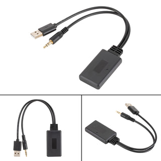 Car CD Audio Bluetooth 5.0 Receiver USB 3.5mm Jack Adapter For Car AUX Speaker