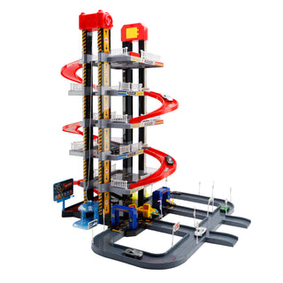 Intelligent City Six Floor Track Parking Lot Toy With 8 Cars For Kids Age 3-8