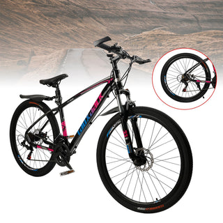 27.5 inch Wheels 21 Speed Cycling MTB Adult Bicycle + Lock + Pump