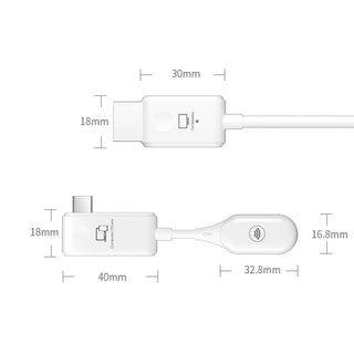 50M Wireless HDMI Type-C Extender Video Transmitter Receiver for PS4 DVD Camera
