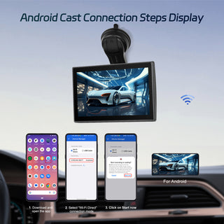 7-inch Full Touch Screen Apple CarPlay Android Auto Switching Display Camera