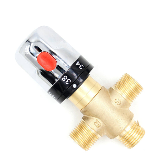 Brass Thermostatic Mixing Valve Bathroom Faucet Temperature Mixer Control Valve Generic