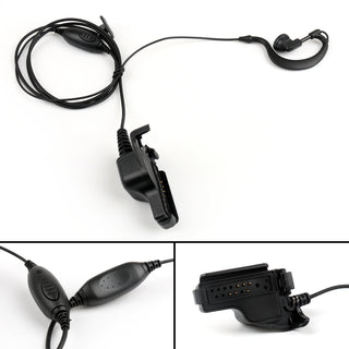 G-Shape Ear Hook Earpiece Headset PTT MIC For XTS5000 MTX838 GP1200