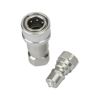 1 Sets 1/4" NPT ISO 7241-B Quick Disconnect Hydraulic Couplings / Couplers
