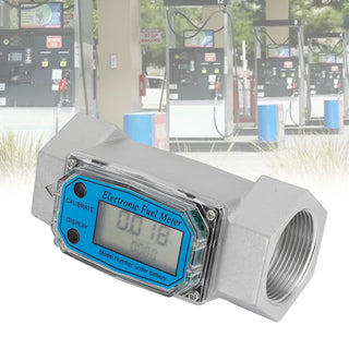 1.5" Digital Turbine Flow Meter LCD Display Flowmeter Flow Rate Of 40-280LPM