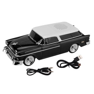 WS-1955 Bluetooth Replica Speaker Retro Speaker Car Design HD Sound TWS FM Radio