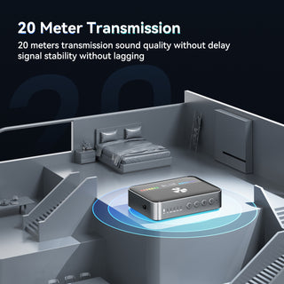5.3 Bluetooth Receiver NFC Bluetooth Adapter Coaxial Fiber Optic Transmitter