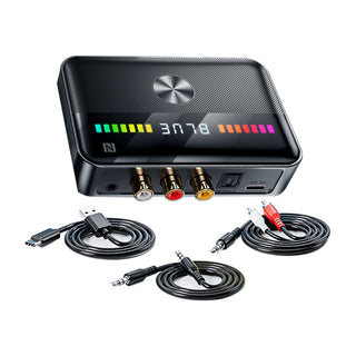 5.3 Bluetooth Receiver NFC Bluetooth Adapter Coaxial Fiber Optic Transmitter