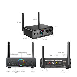 Bluetooth Adapter 5.3Bluetooth Receiver U Disk Lossless Audio Transmitter Module