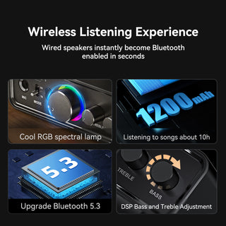 Bluetooth Adapter 5.3Bluetooth Receiver U Disk Lossless Audio Transmitter Module