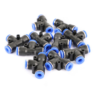 10PCS Pneumatic Air Quick Push to Connect Fitting 6 mm OD "T" Tee Tube 6mm