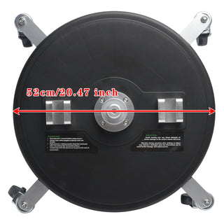 20" Whirl-A-Way Surface Cleaner – 4000 PSI, 8 GPM, Heavy-Duty Rotary Pressure Washer Attachment