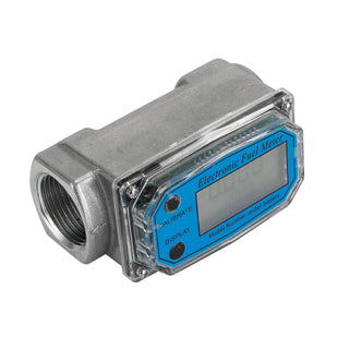 1" Digital Turbine Flow Meter LCD Display Flowmeter Flow Rate Of 10-100LPM