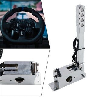 For Racing Games G25/G27/G29/T300 For Assetto PC 14Bit SIM USB Handbrake Silver