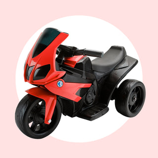 Kids Electric Ride-On Motorcycle 3-Wheel with Remote Control – Red