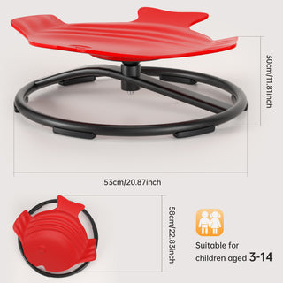 Sit + Spin 360¡ãSensory Spinning Seat Swivel Toy Kids Fish Wobble Chair Stool