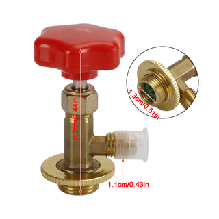 1/4" SAE Refrigerant Brass AC Can Bottle Tap Adapter Opener Valve