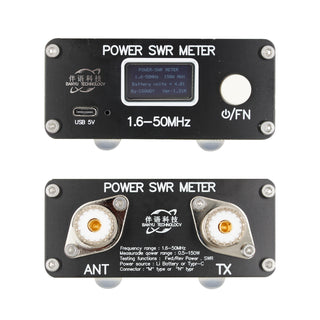QRP 150W 1.6-50MHz SWR HF Shortwave Standing Wave Meter Power Meter FM/AM/CW/SSB