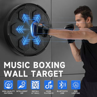 Wall Mount Boxing Target Bluetooth Music Indoor React Machine