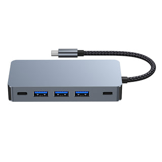 7 in 1 TYPE-C+USB3.0*3+HDMI*2+PD100W+USB-C Data Interface Hub Adapter Dock