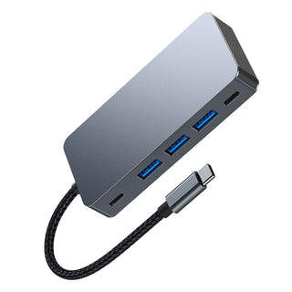 7 in 1 TYPE-C+USB3.0*3+HDMI*2+PD100W+USB-C Data Interface Hub Adapter Dock