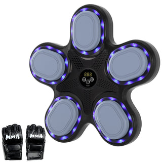 Music Boxing Machine with Boxing Gloves – Wall-Mounted Smart Boxing Trainer Electronic Punching Target for Home Indoor & Gym Workouts