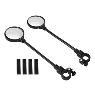 Rotatable Adjustable Wide Angle Rear View Bike Handlebar Mirror 2 Pack