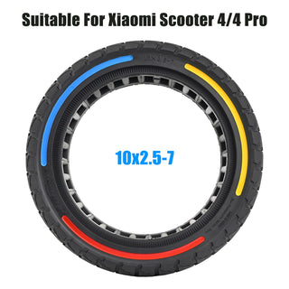 10x2.5-7 Full Rubber Tires E-Scooter for Xiaomi 4/Mi4 Pro