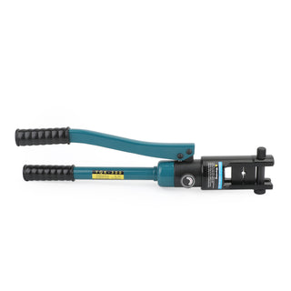 16 Ton Hydraulic Wire Battery Cable Lug Terminal Crimper & Improved Black Dies