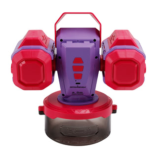 Rechargeable Bubble Machine With Light 360°Rotation Remote Control Outdoor Event