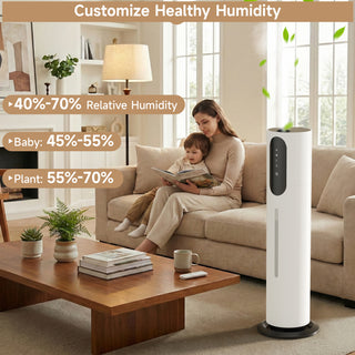 Aroma diffuser box Suitable for Indoor Pet Friendly Purification and filtration function 3-Speed Ultrasonic Cool Mist Humidifier Babies Friendly Plant Friendly 1.98gal/7.5L Bedroom Silent Humidifier Suitable for Large Room