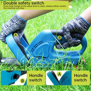 20 in. Electric Hedge Trimmer Cordless Power with 2Battery & Charger