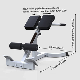 4-in-1 Roman Chair Hyperextension Bench, 7-Level Adjustable, 300 lb Capacity