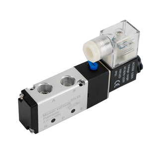 4V210-08 5 Way 2 Position Ac 220V Pneumatic Electric Solenoid Air Valve