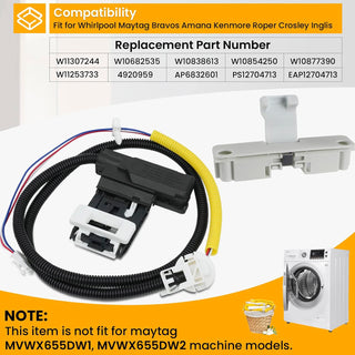 Washer door latch assembly Washing machine lid strike W11307244