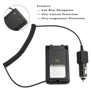 FNB-V95/V96 Car Charger 12V/24V Battery Eliminator For Vertex VX-350 VX351 VX354